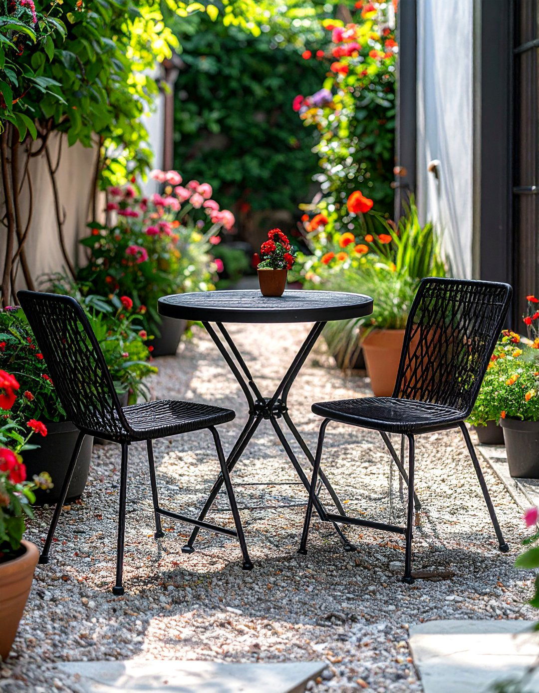 Slimline Furniture for a Narrow Garden - 20 Narrow Garden Ideas to Maximize Small Spaces