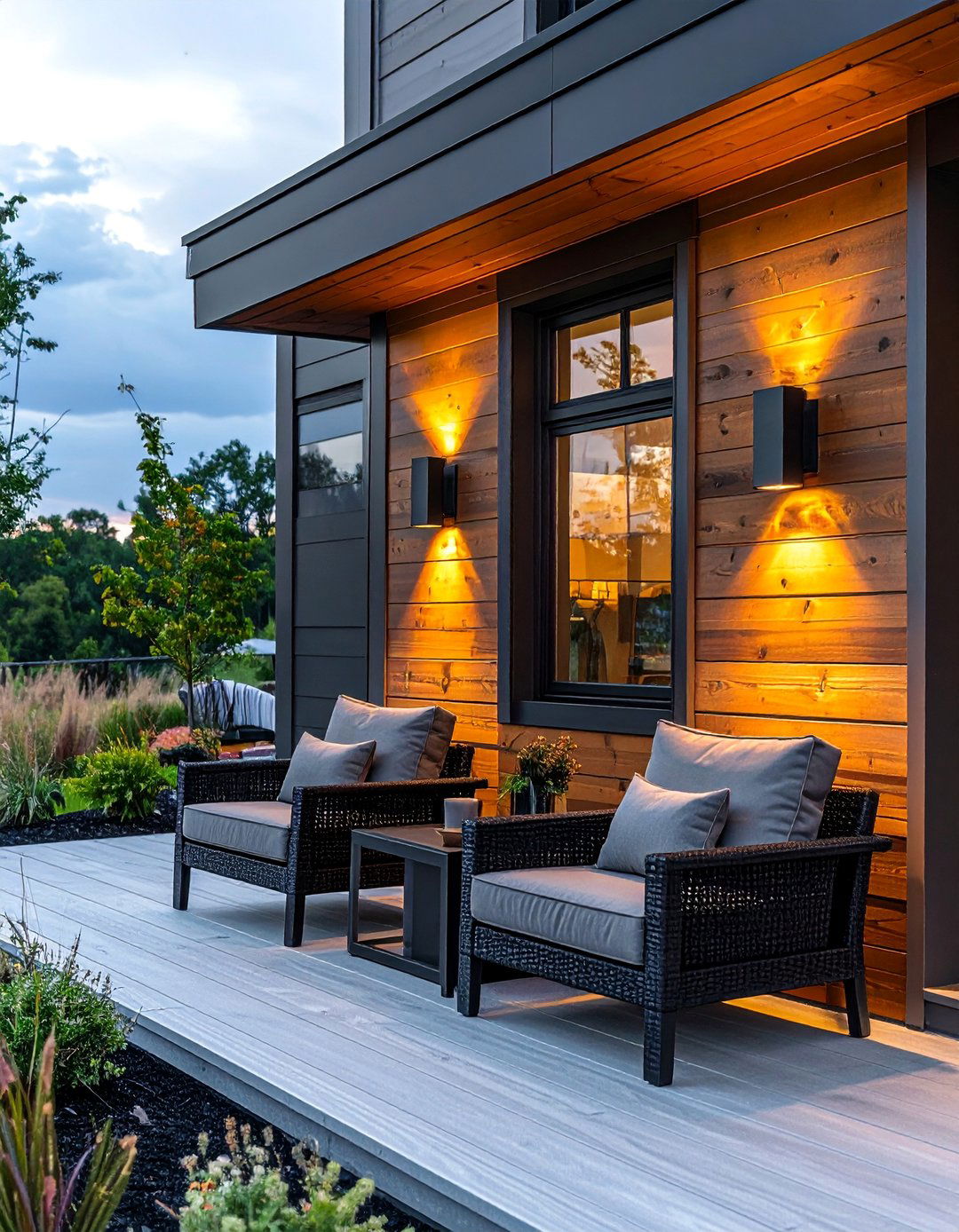 Smart Dimmable Outdoor Sconces - 20 Front Porch Lighting Ideas to Enhance Your Home's Curb Appeal