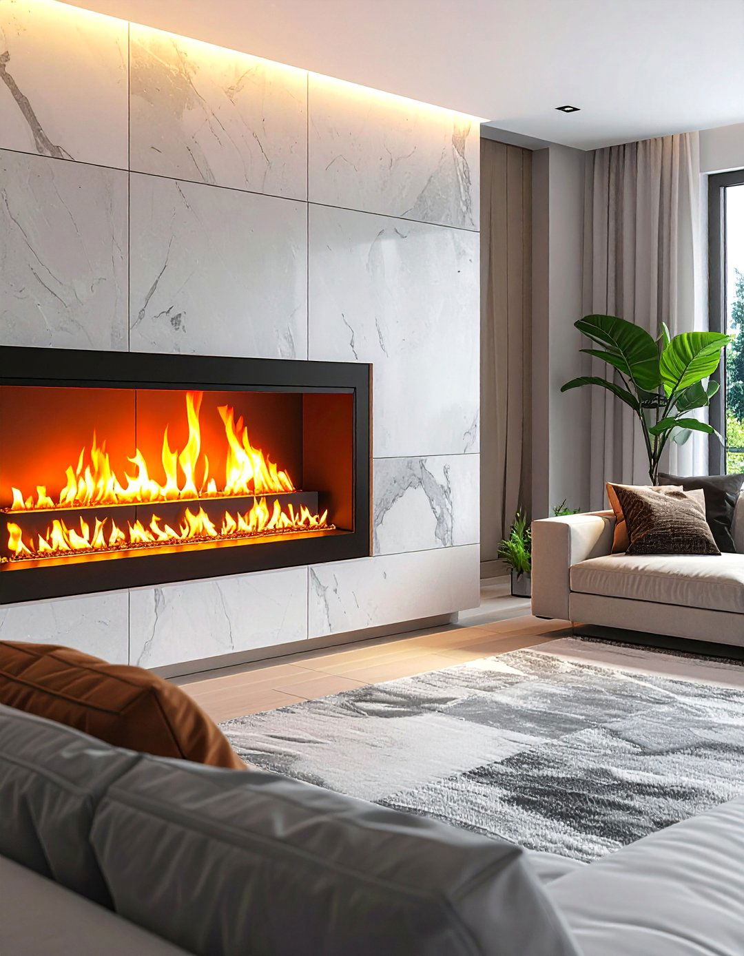 Smart Electric Fireplace Technology - 40 Modern Fireplace Ideas to Warm Up Your Home
