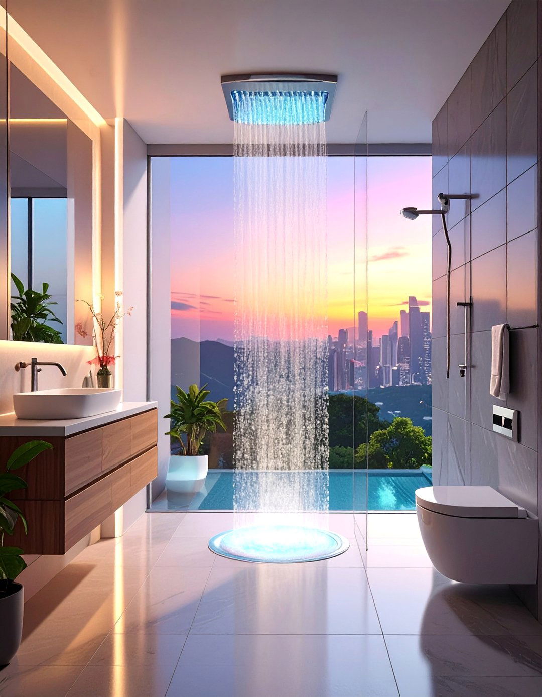 Smart Glass Technology - 30 Shower Window Ideas to Brighten Up Your Bathroom