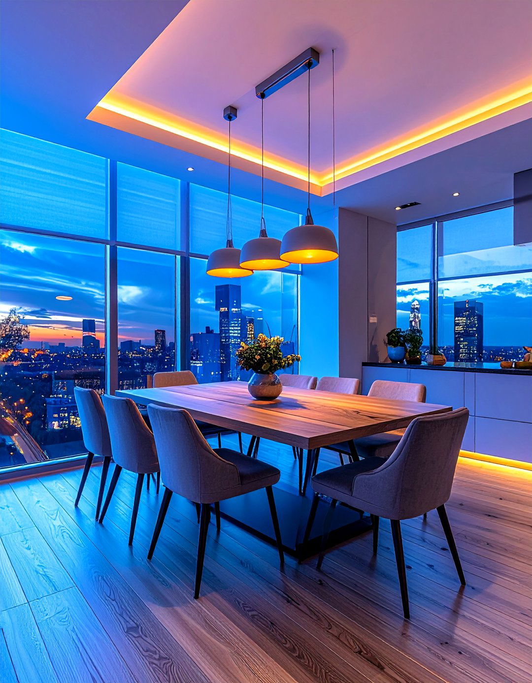 Smart Home Integration Features - 25 Dining Room Window Ideas for a Bright and Airy Space