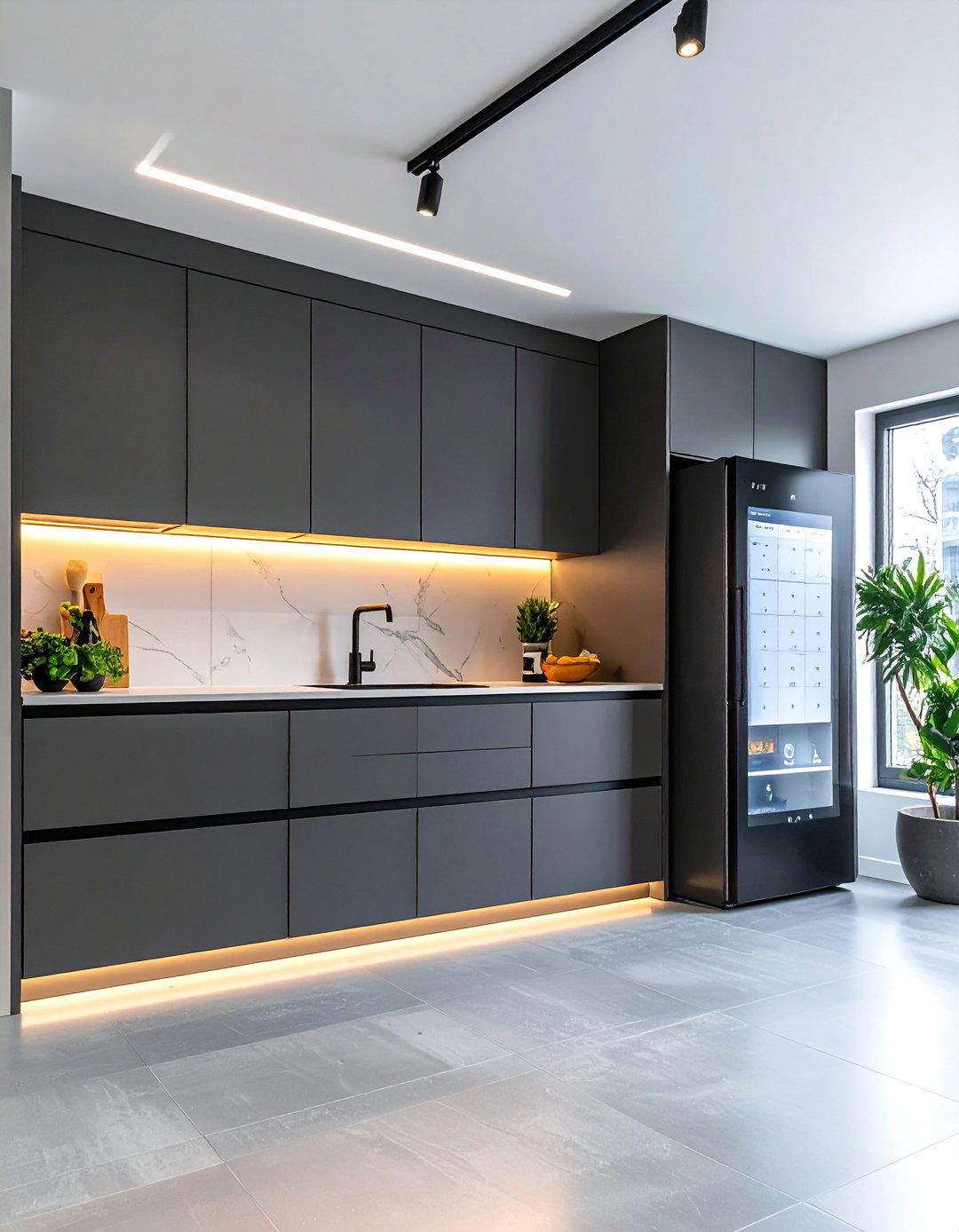 Smart Technology Modern Townhouse Kitchen - 15 Modern Townhouse Kitchen Ideas for Stylish Living