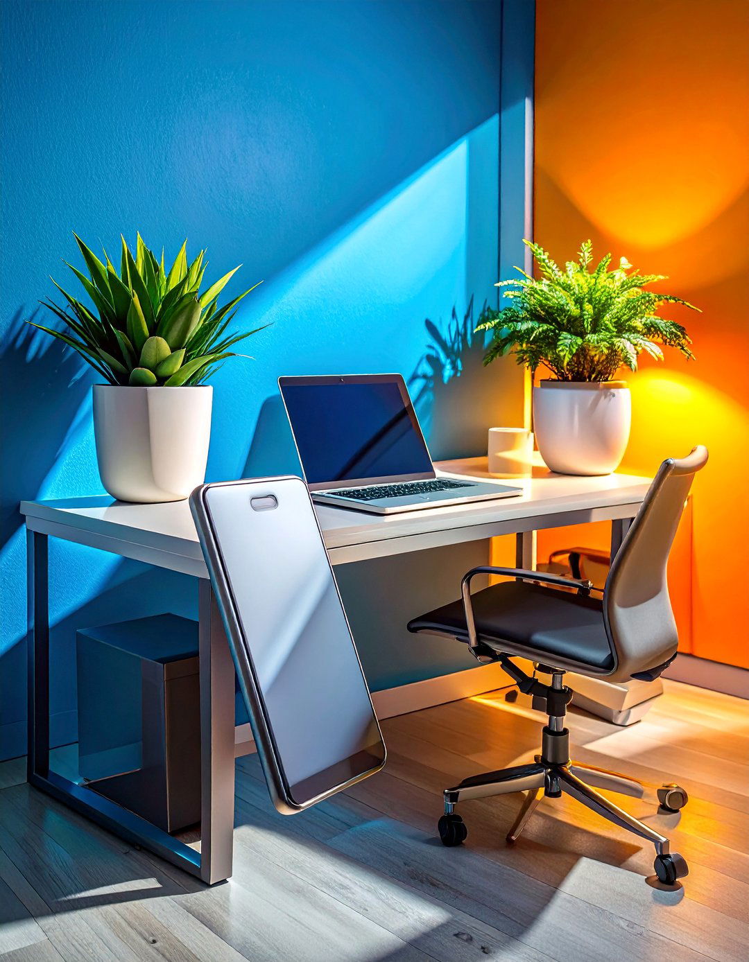 Smartphone and Tablet Stand - 30 Cubicle Decor Ideas to Personalize Your Workspace