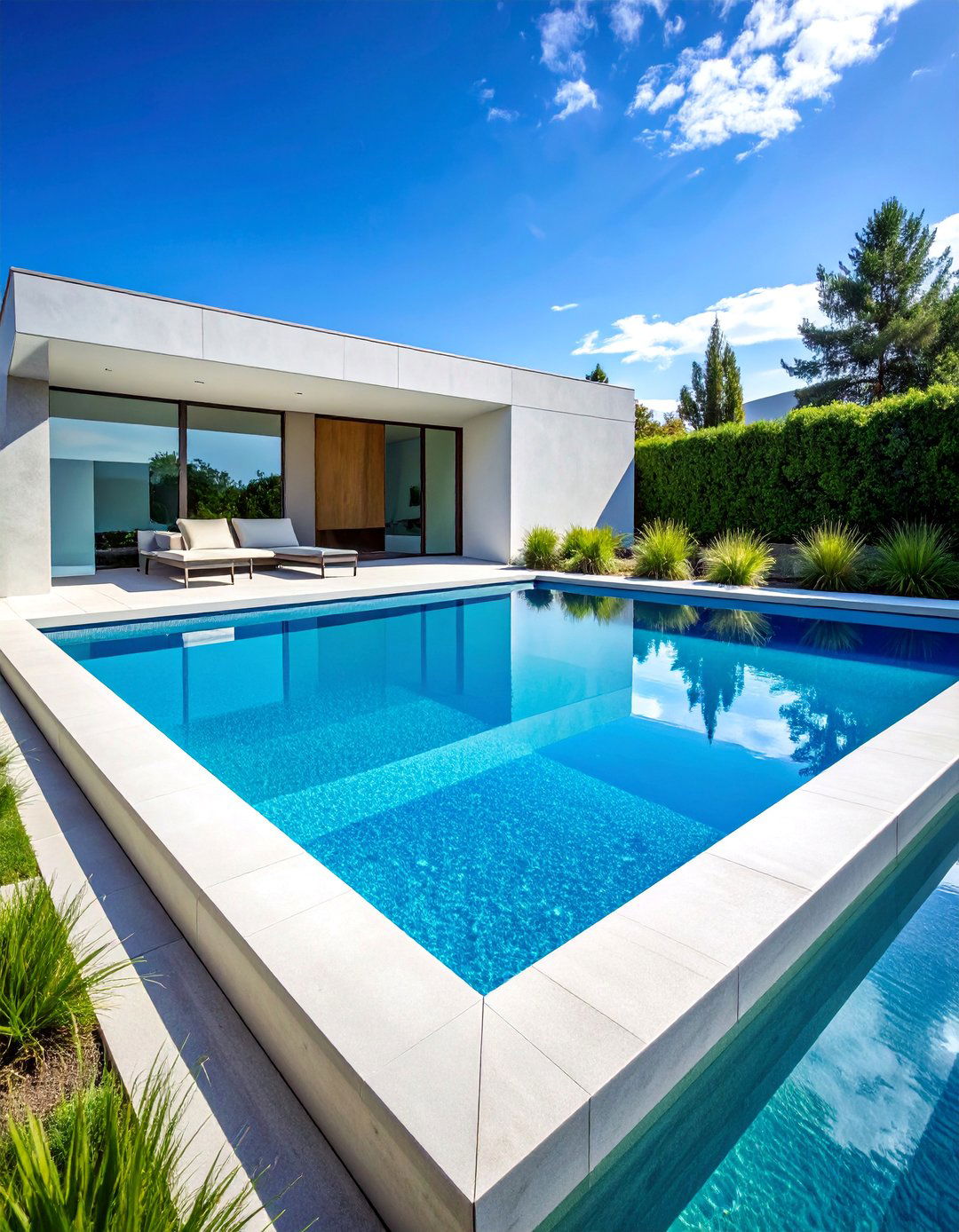 Smooth Finish Concrete Pool Coping - 25 Concrete Landscaping Ideas for Modern Outdoor Spaces
