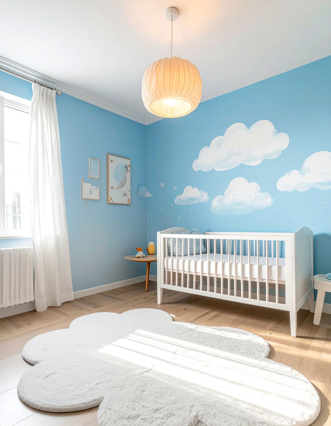 Soft Cloud Themed Nursery - 40 Adorable Nursery Ideas for Your Baby's Room