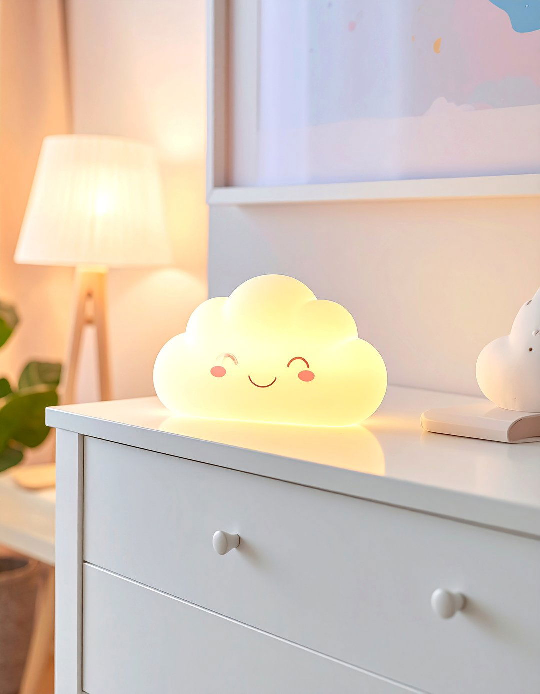 Soft Glow Cloud Night Lights - 15 Cloud-Themed Nursery Ideas for a Dreamy Baby Room