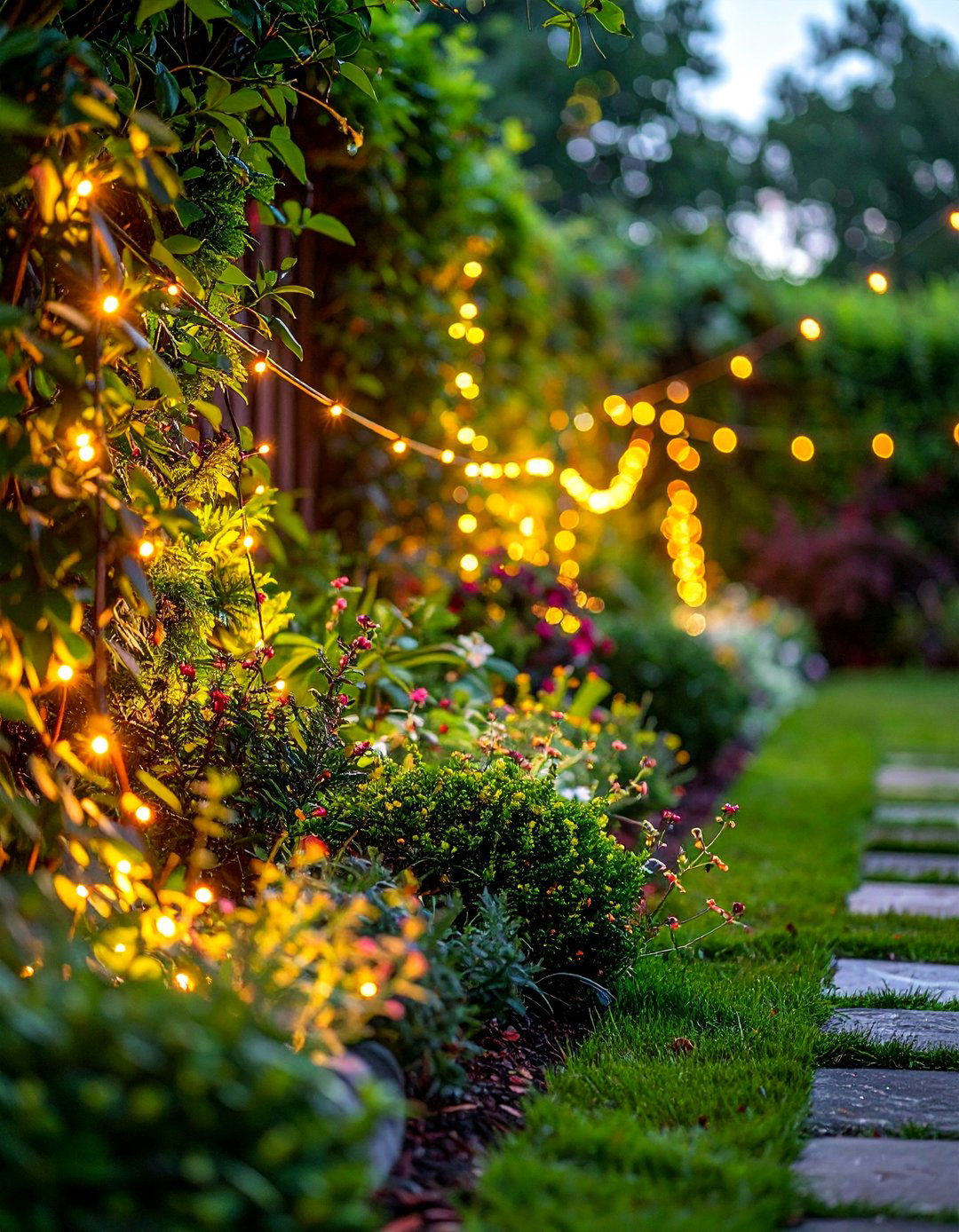 Solar Fairy Light Gardens - 40 Backyard Lighting Ideas to Illuminate Your Space