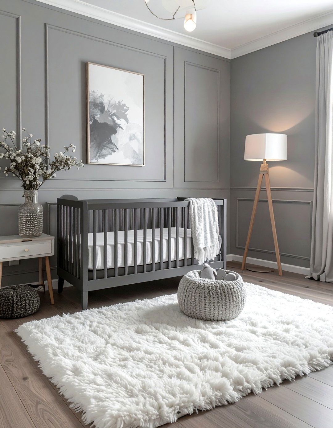 Sophisticated Gray Nursery - 40 Adorable Nursery Ideas for Your Baby's Room