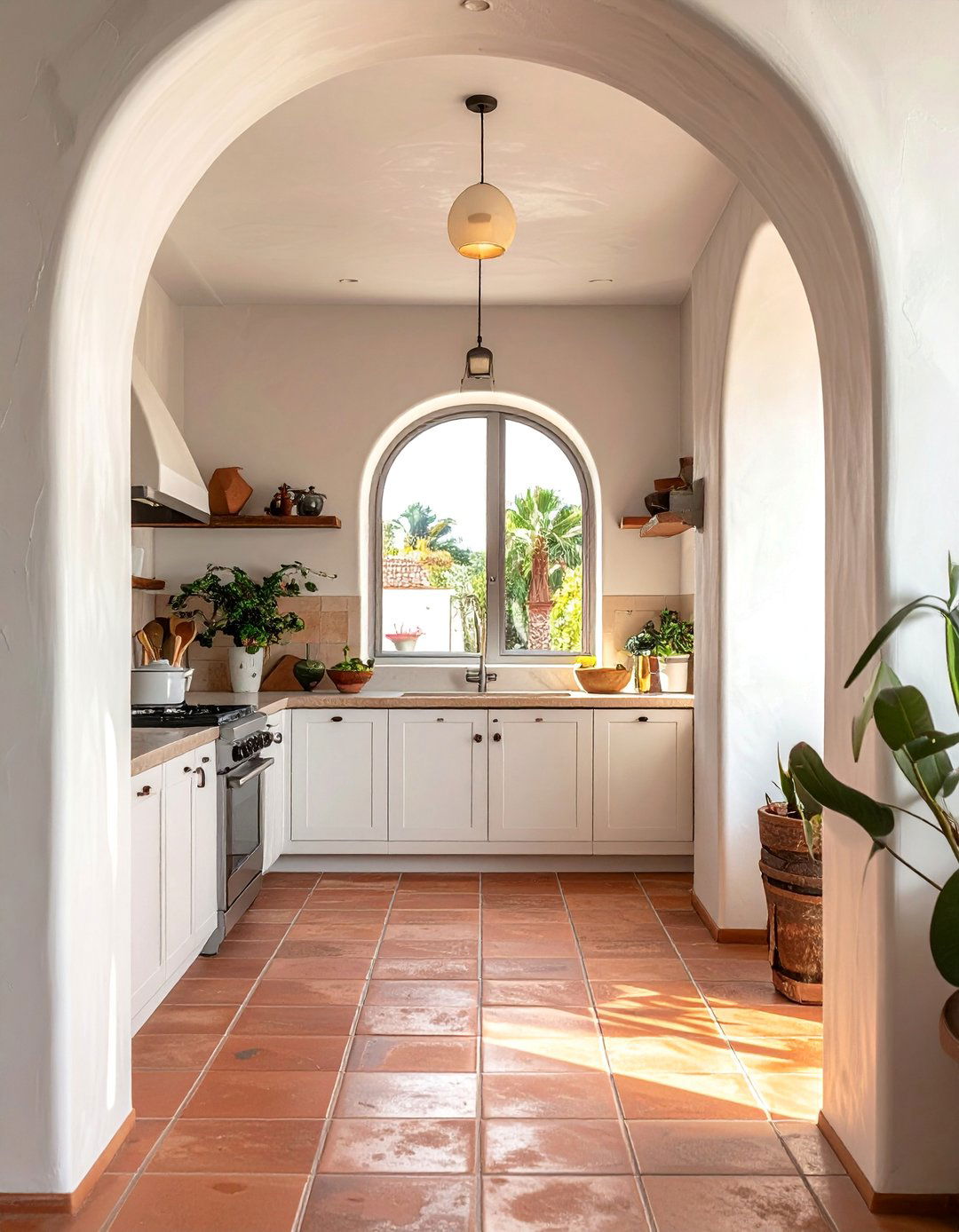 Southwestern Kitchen with Arched Doorways and Windows - 25 Southwestern Kitchen Ideas for a Cozy, Rustic Vibe