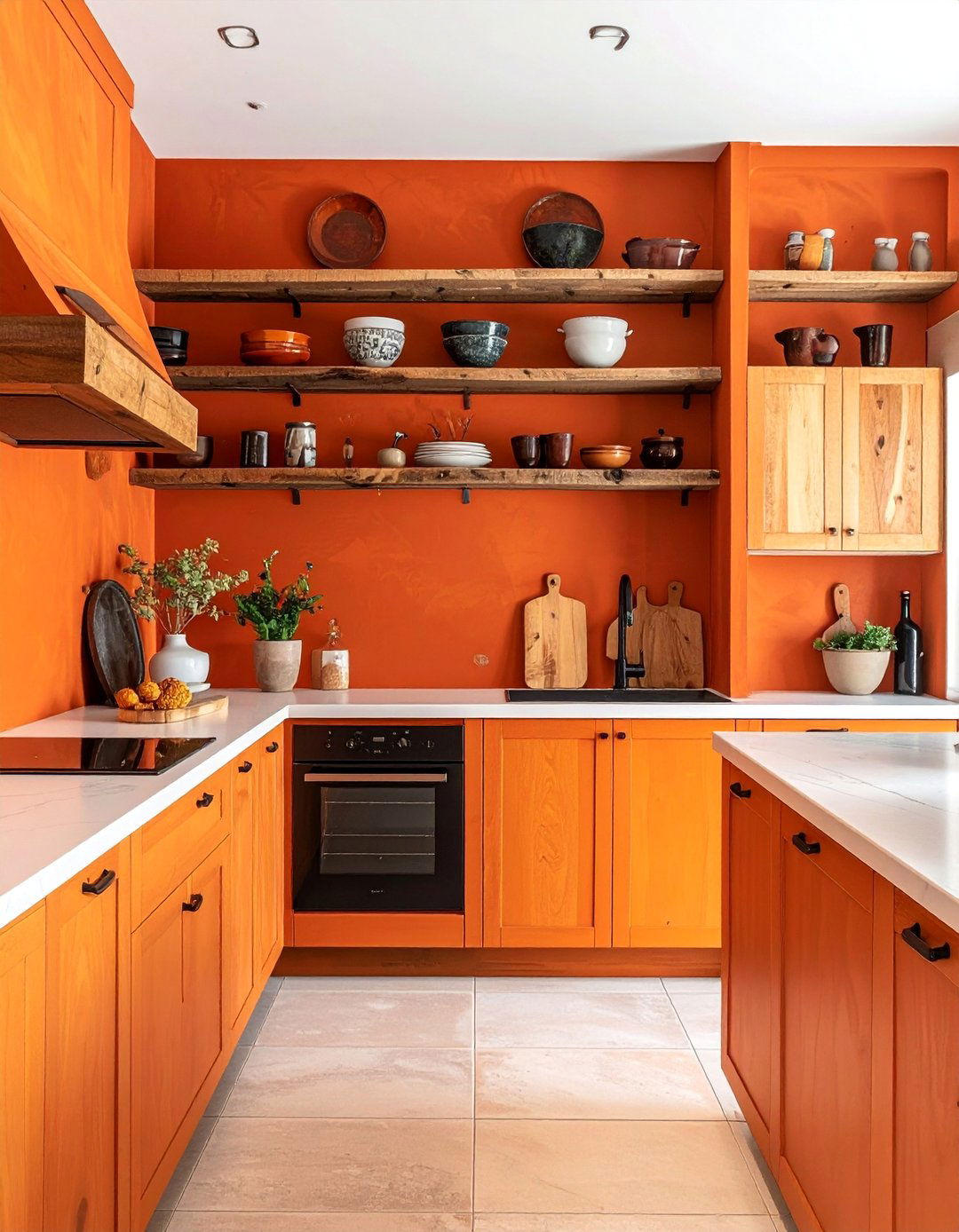 Southwestern Kitchen with Bold Sun Inspired Paint Colors - 25 Southwestern Kitchen Ideas for a Cozy, Rustic Vibe