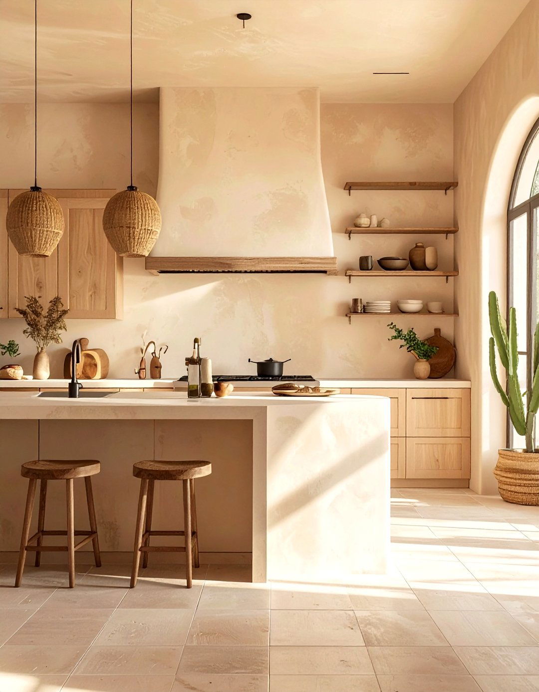 Southwestern Kitchen with Plaster or Stucco Finished Walls - 25 Southwestern Kitchen Ideas for a Cozy, Rustic Vibe