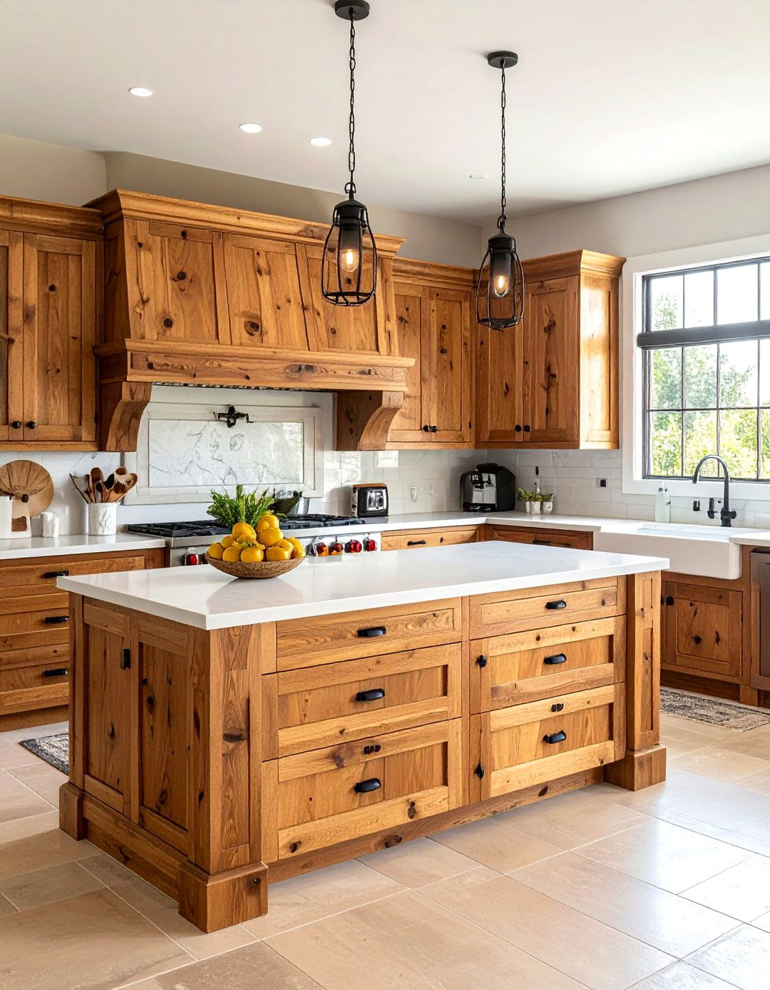 Southwestern Kitchen with Rustic Knotty Alder Cabinetry - 25 Southwestern Kitchen Ideas for a Cozy, Rustic Vibe