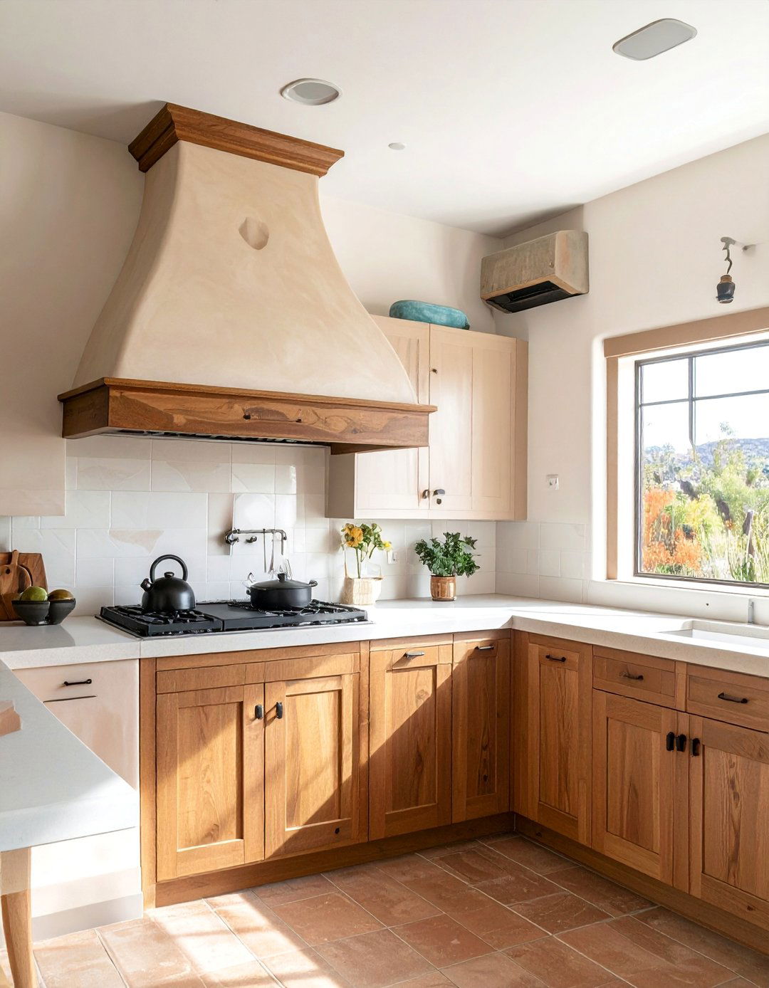 Southwestern Kitchen with an Adobe Style Range Hood - 25 Southwestern Kitchen Ideas for a Cozy, Rustic Vibe