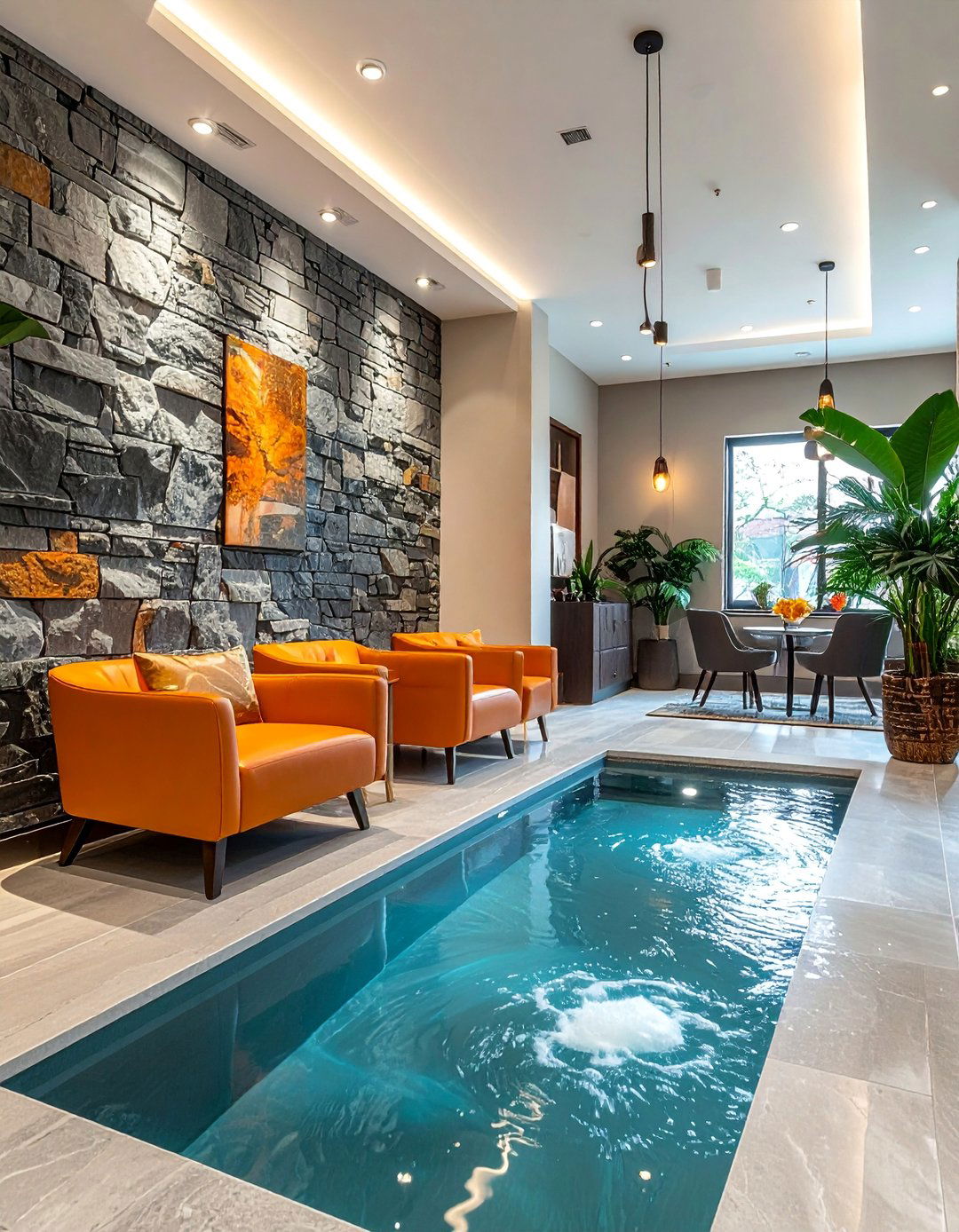 Spa like Water Feature Nail Salon Design - 30 Nail Salon Interior Design Ideas for a Chic Look