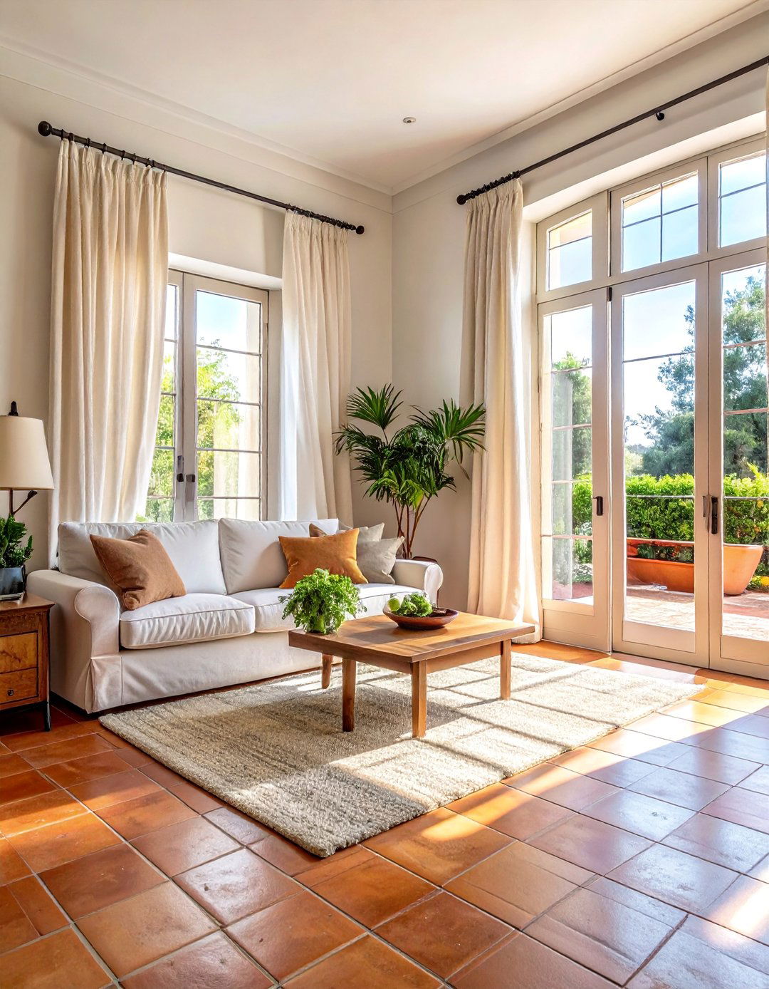 Spanish Style Living Room Utilizing Natural Light - 25 Spanish Style Living Room Ideas for Warmth