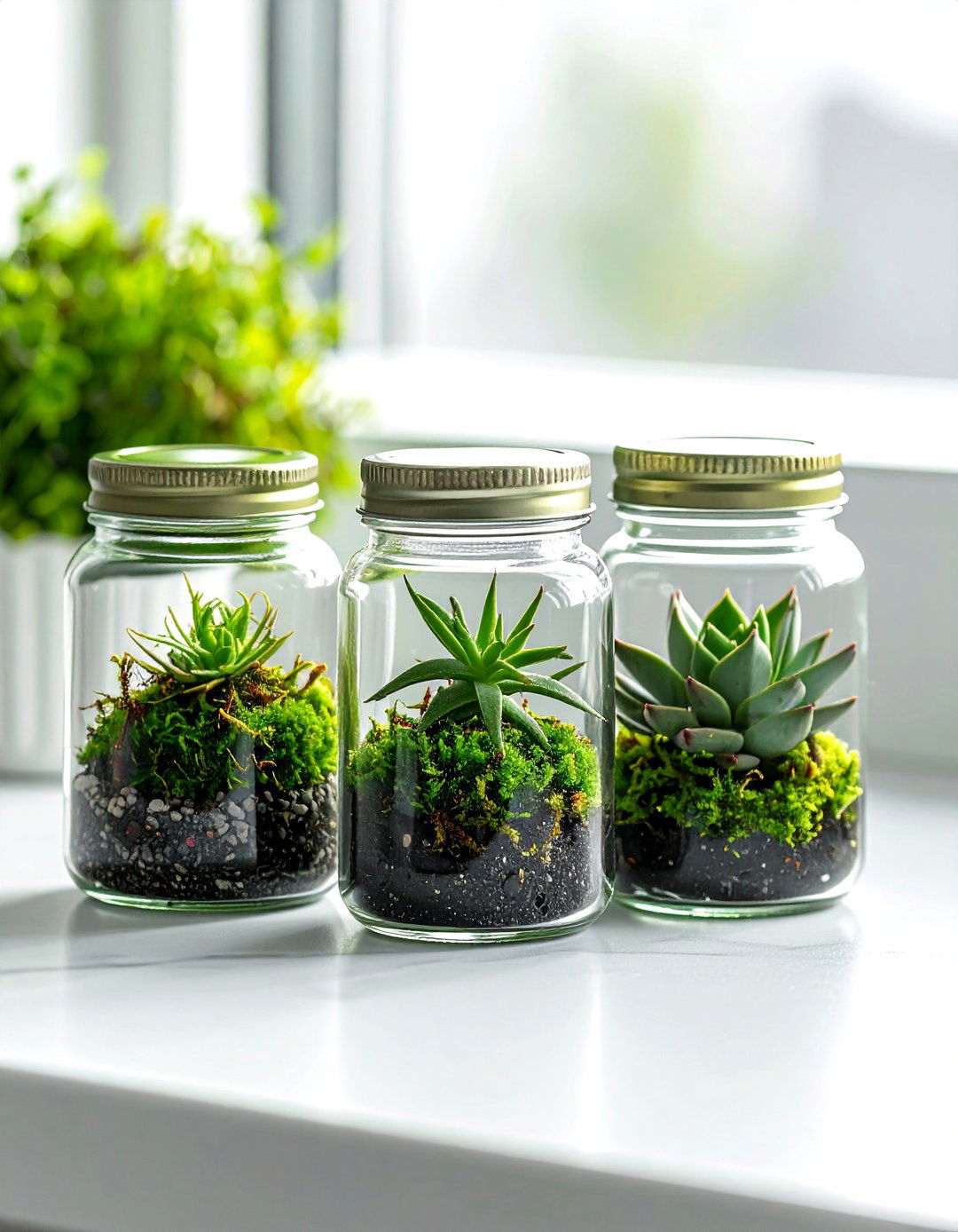 Spice Jar Terrarium - 40 Terrarium Ideas to Bring Nature Indoors