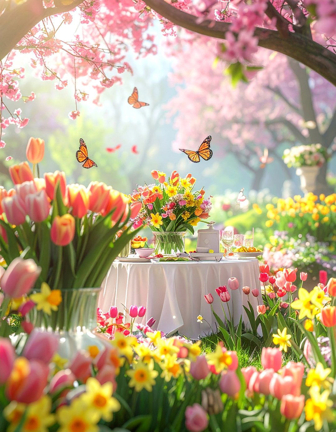 Spring Floral Garden Celebration - 30 Garden Party Ideas for a Memorable Outdoor Event