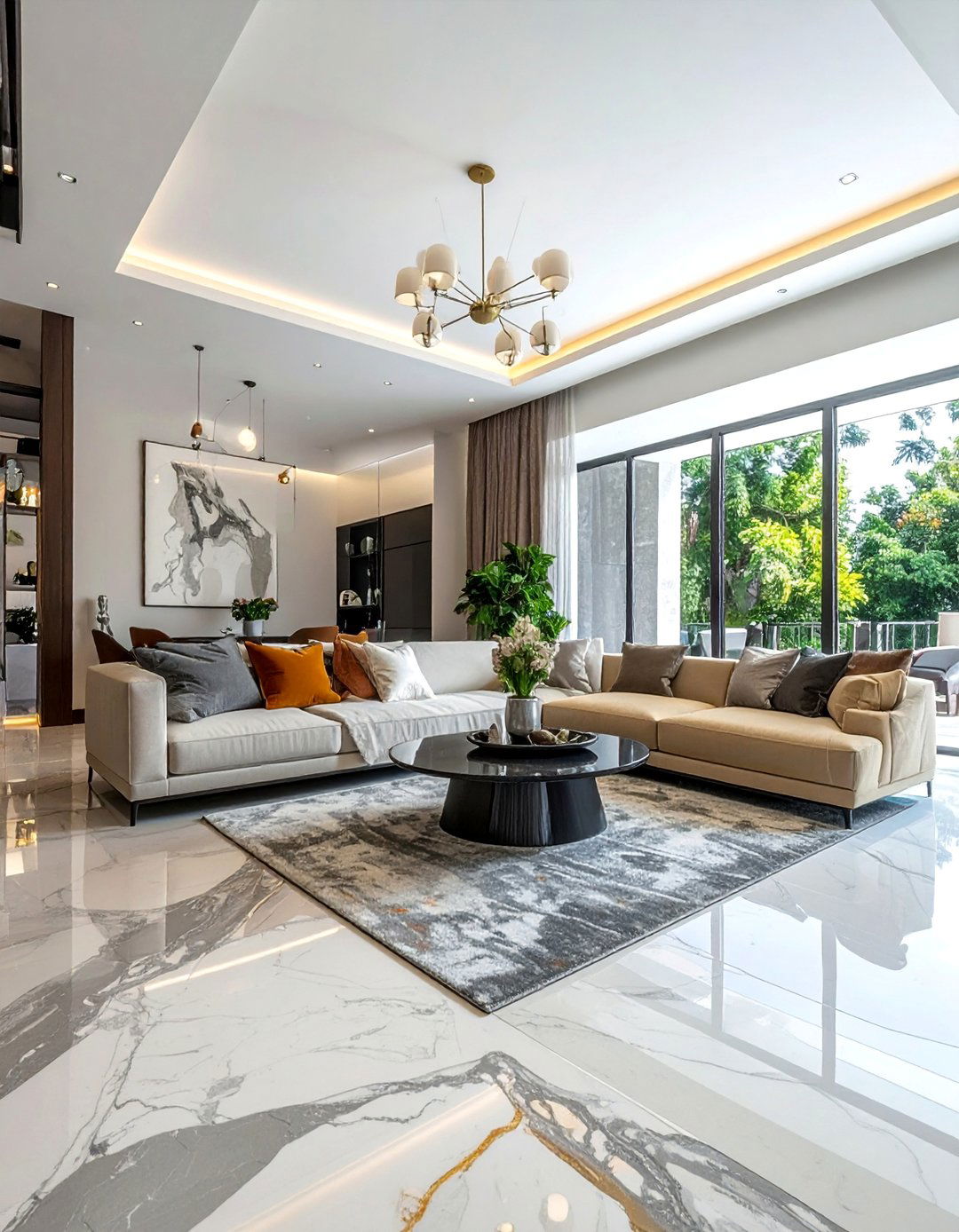 Stained Concrete Floors with Faux Finishes - 25 Stained Concrete Floors for Modern Interiors