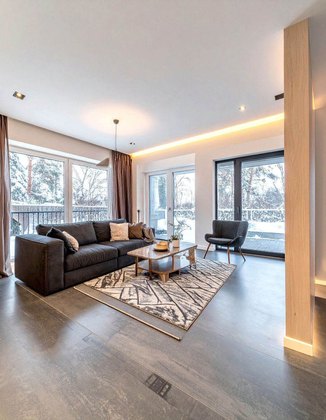 Stained Concrete Floors with Radiant Heating - 25 Stained Concrete Floors for Modern Interiors