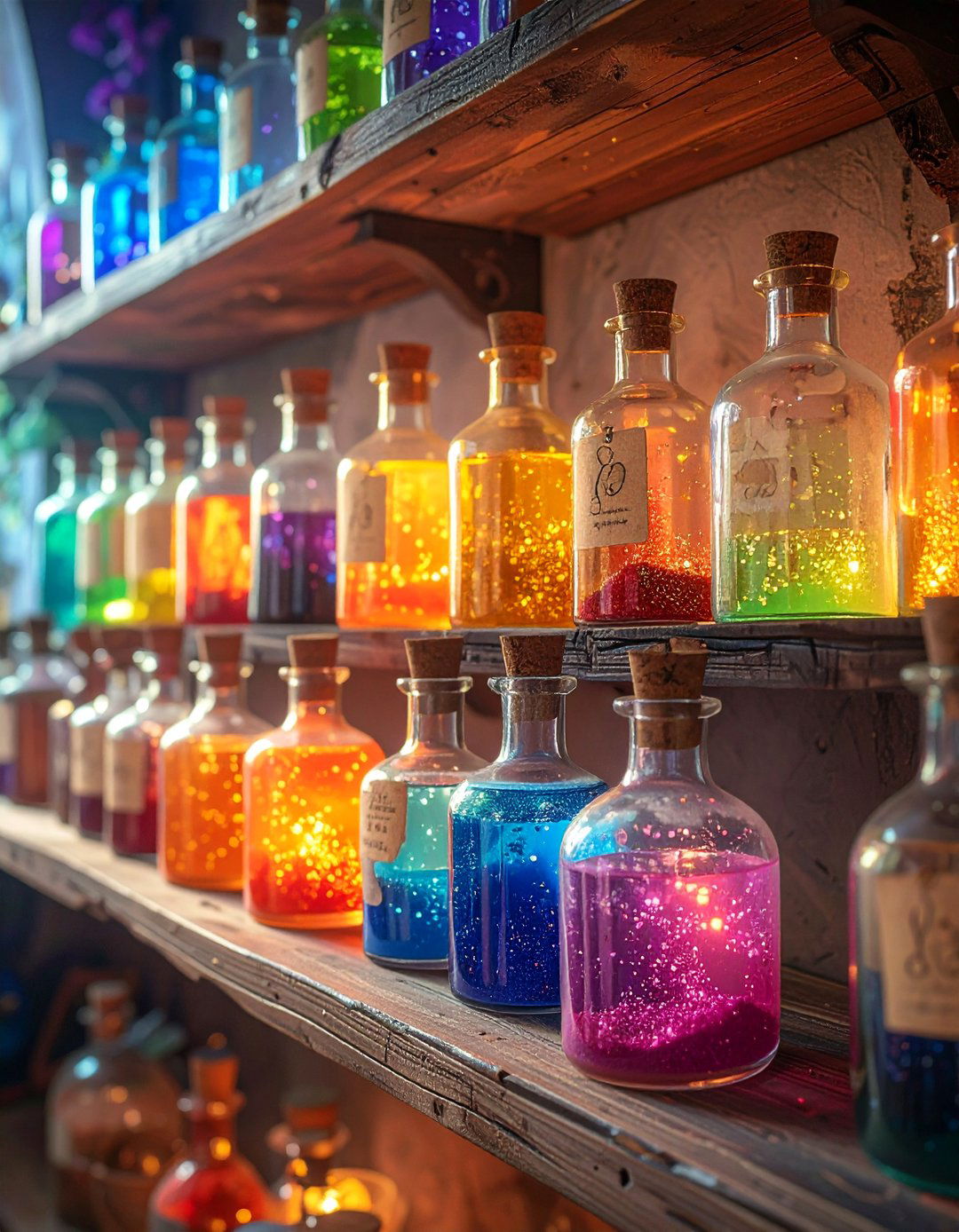 Starting a Collection of Themed Potion Bottles - 30 Whimsigoth Decor Ideas to Enchant Your Space