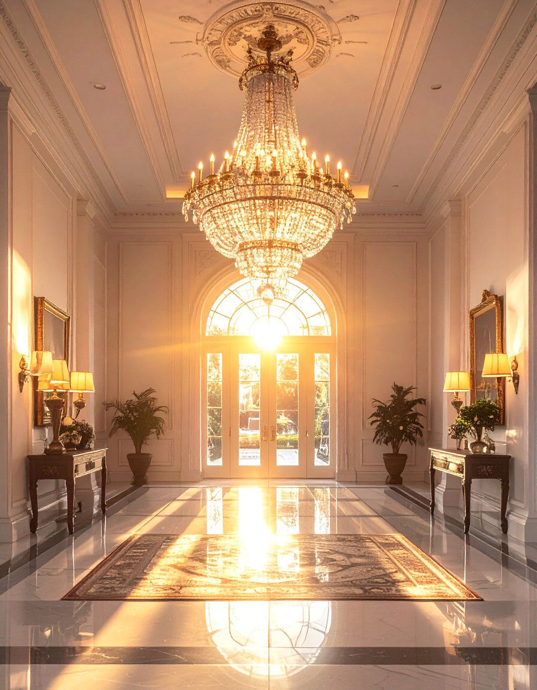 Statement Chandelier Drama - 50 Foyer Decor Ideas to Make a Grand First Impression