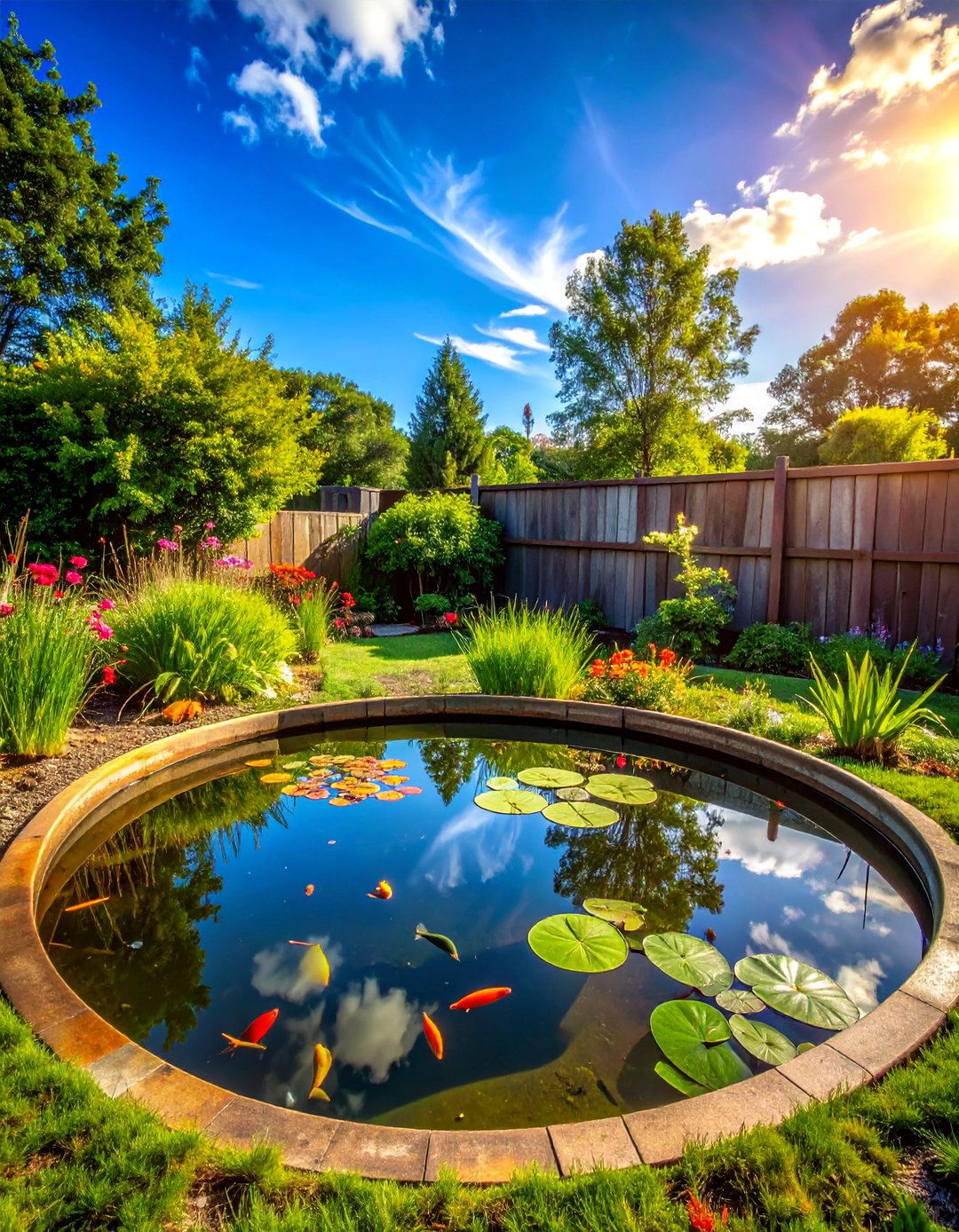 Stock Tank Ponds - 30 Rustic Landscaping Ideas to Transform Your Outdoor Space