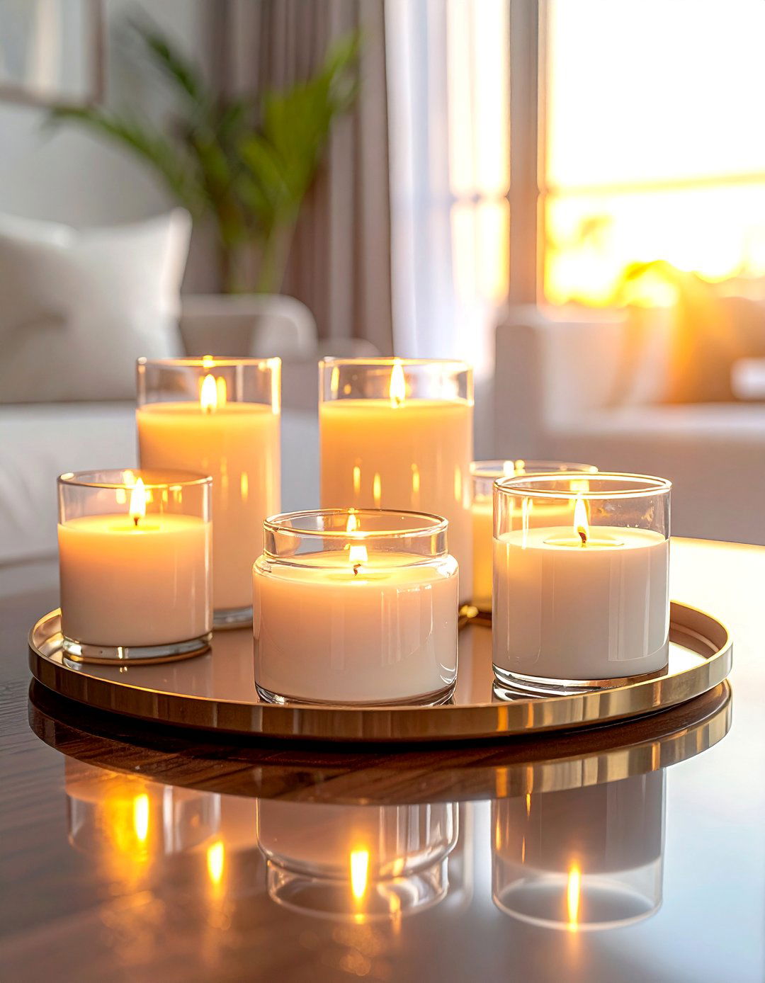 Strategically Placed Scented Candles - 40 Living Room Ideas for Cozy Spaces