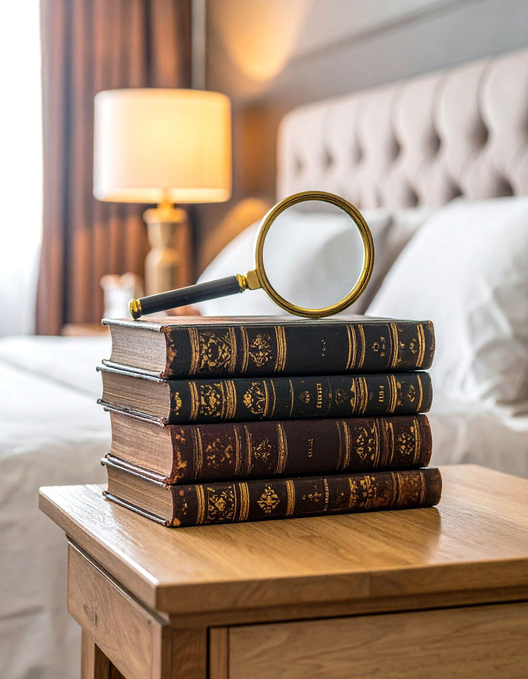 Styling a Dark Academia Bedroom with Antique and Leather Bound Books - 25 Dark Academia Bedroom Ideas for a Moody, Intellectual Look