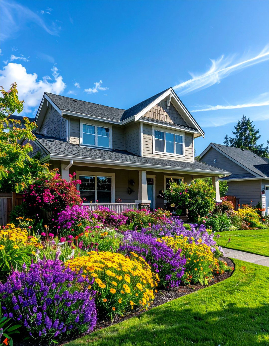 Suburban Home With a Pollinator Friendly Green Roof - 20 Houses With Green Roofs for Sustainable Living