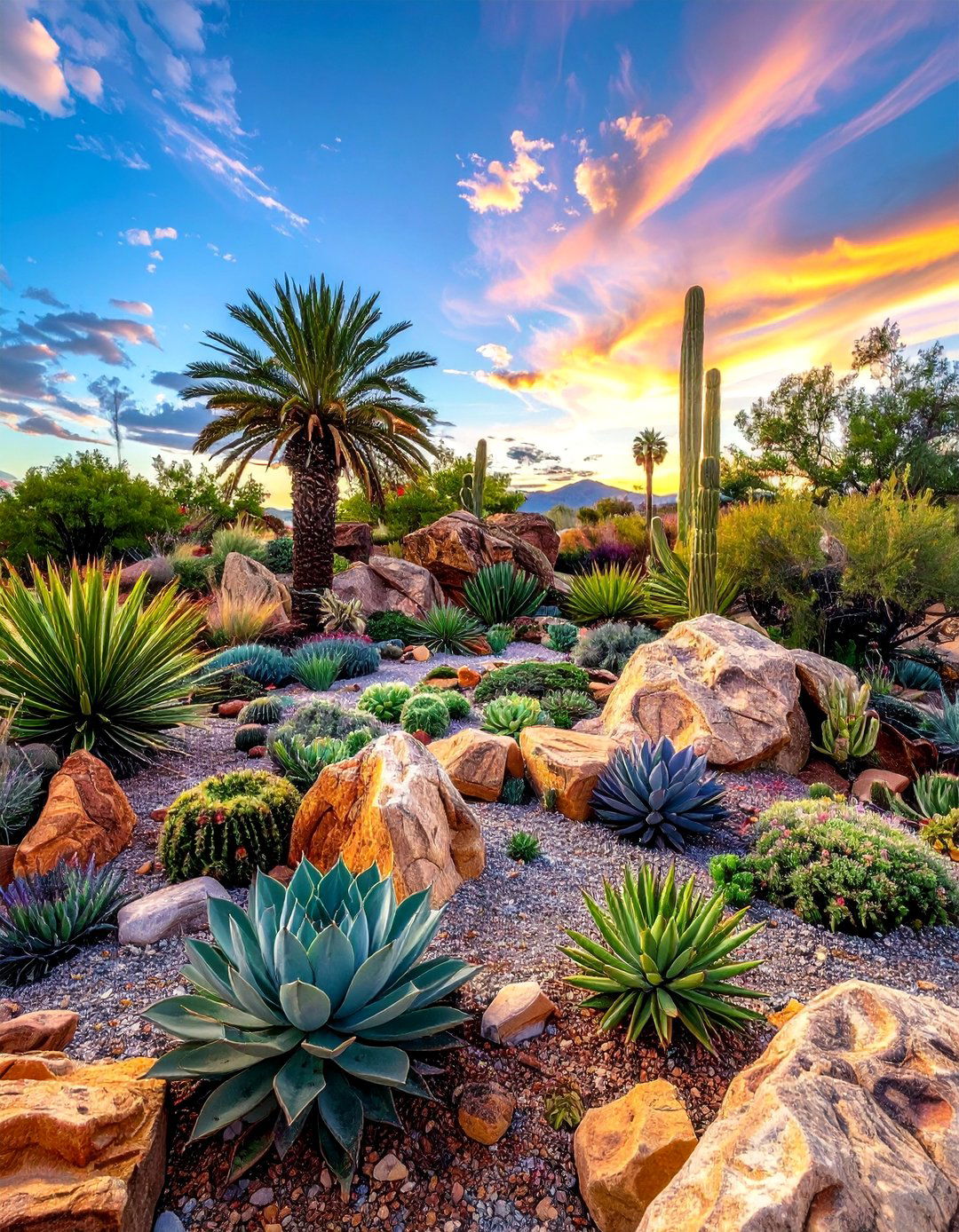 Succulent Rock Garden Displays - 30 Luxury Garden Design Ideas for a Stunning Outdoor Space