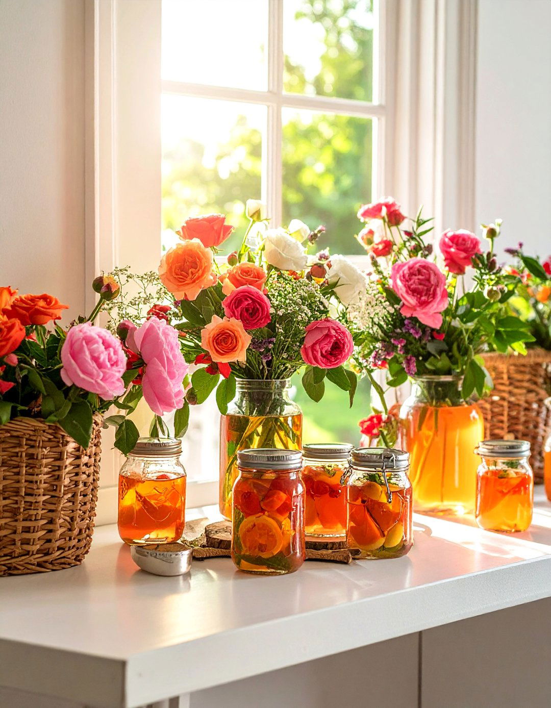 Summer Garden Party - 40 Stylish Mantel Decor Ideas for Every Season