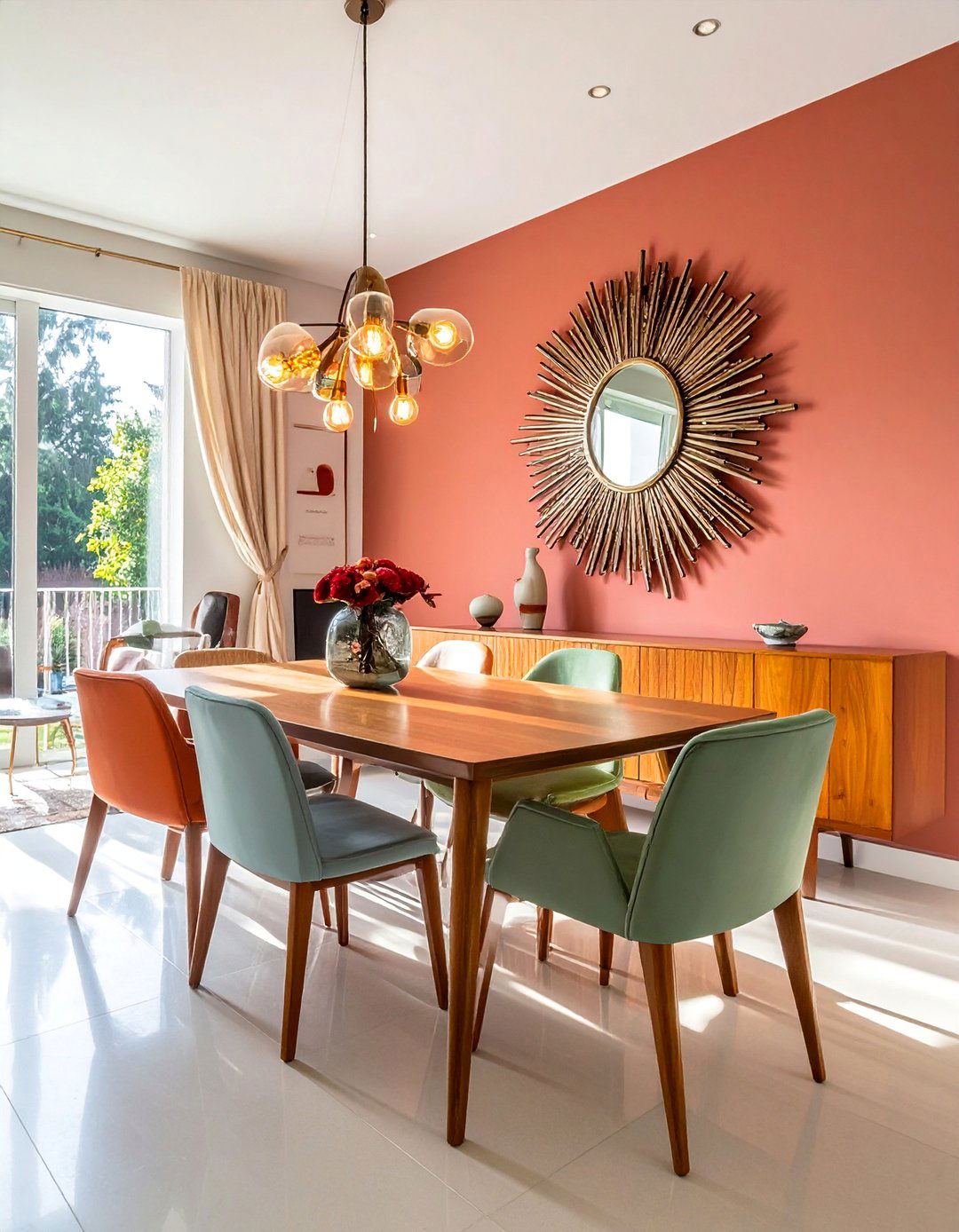 Sunburst Dining Room Mirror - 25 Dining Room Mirror Ideas to Reflect Your Style