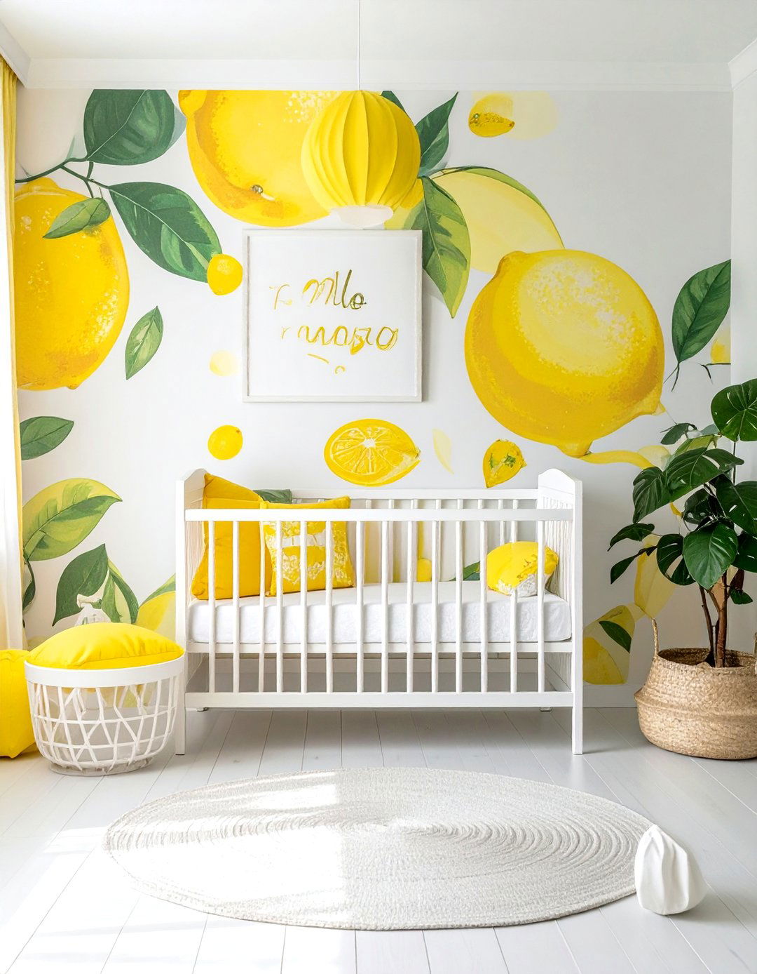 Sunny Lemon Themed Nursery - 40 Adorable Nursery Ideas for Your Baby's Room