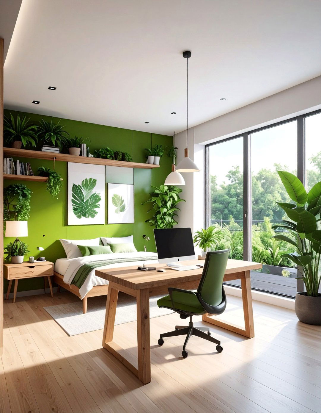 Sustainable Eco Friendly Office - 40 Bedroom Office Ideas for a Productive Space
