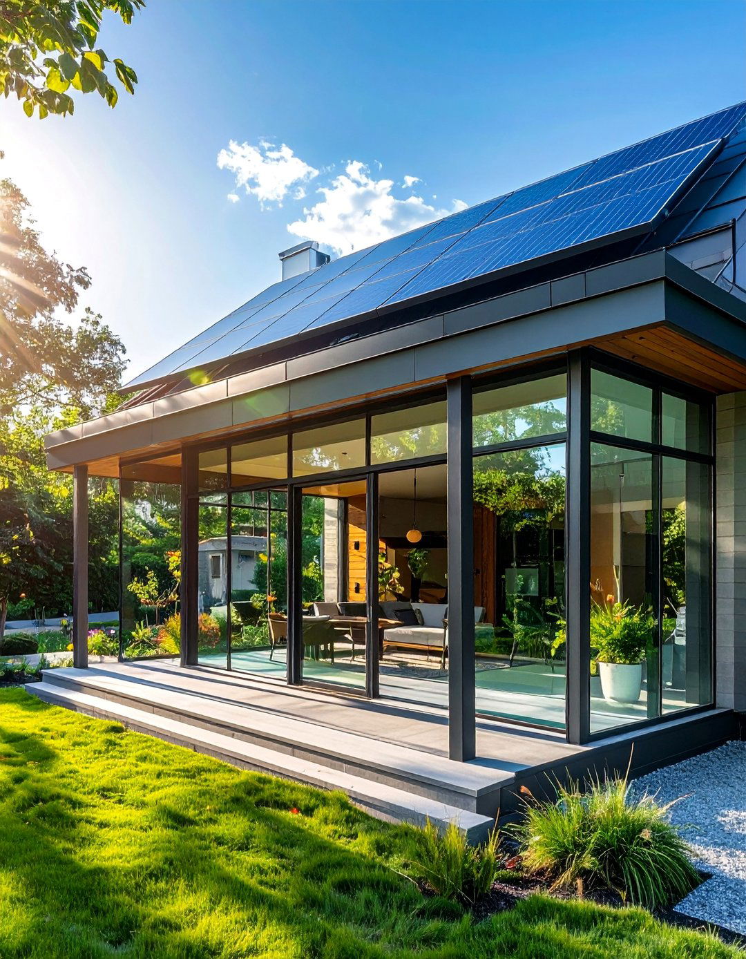 Sustainable Green Glass Features
