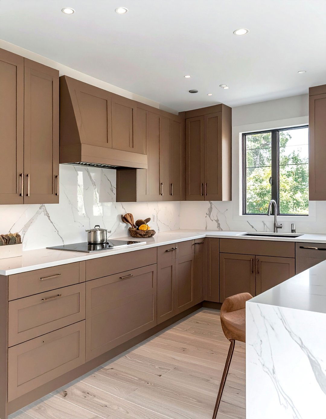 Taupe Brown Kitchen for a Softer Look - 20 Brown Kitchen Ideas for a Warm, Earthy Feel