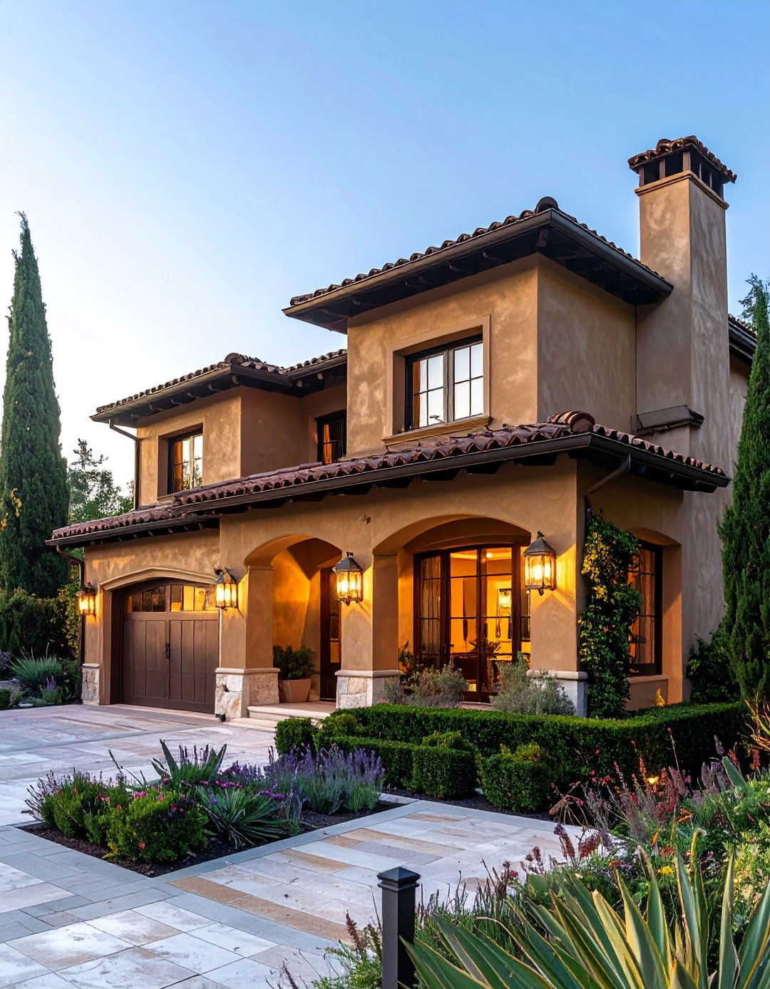 Taupe Siding with Bronze Gutters and Fixtures - 25 Exterior Taupe House Color Combinations for a Timeless Look