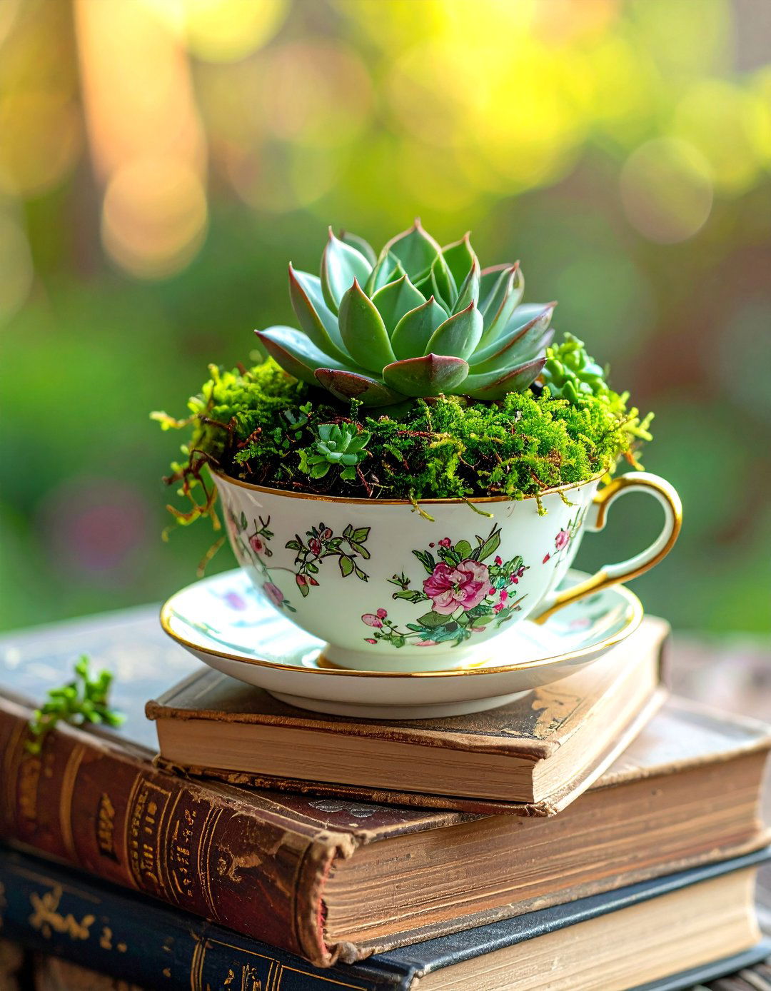 Teacup Terrarium - 40 Terrarium Ideas to Bring Nature Indoors