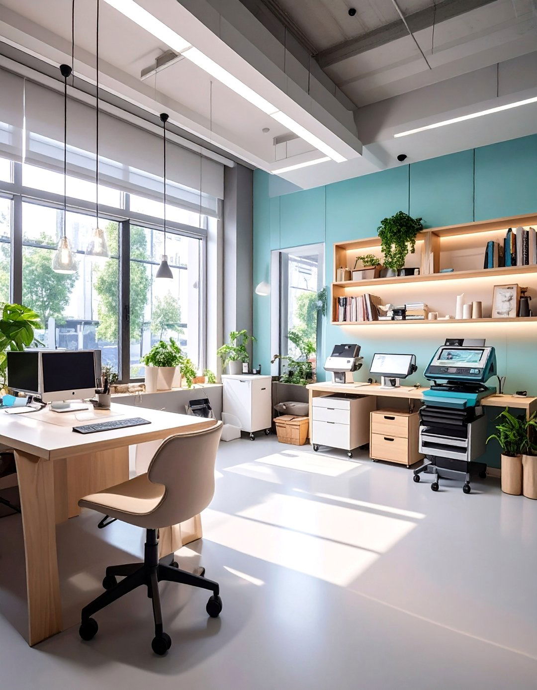 Technology Integration Station - 25 Craft Room Ideas for an Organized and Creative Space