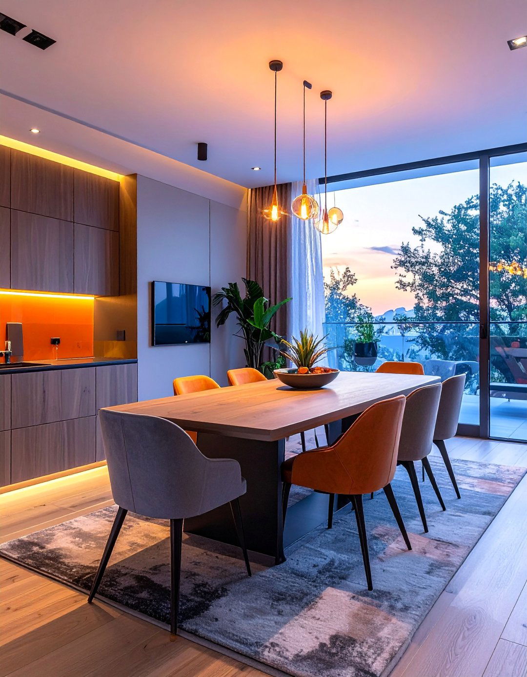 Technology Integration with Hidden Systems - 40 Luxurious Dining Room Ideas for Elegant Entertaining