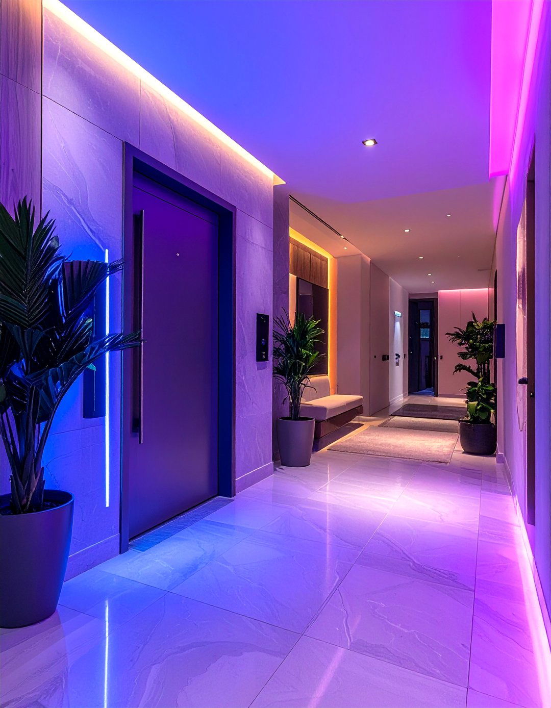 Technology Integration - 50 Foyer Decor Ideas to Make a Grand First Impression