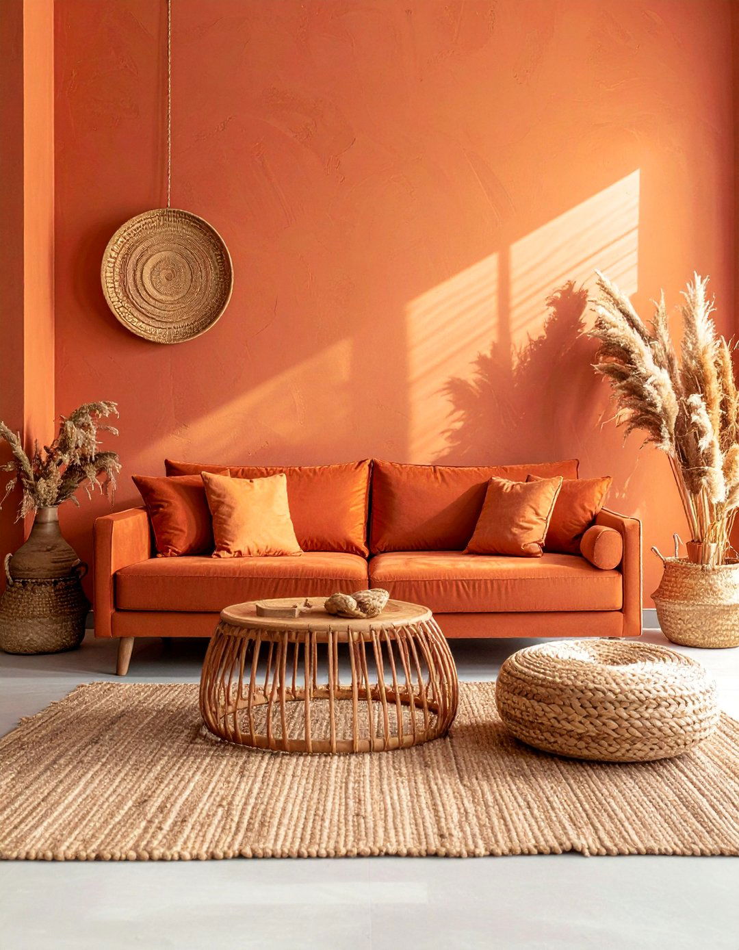 Terracotta Monochromatic Living Room - 25 Monochromatic Living Room Ideas for a Cohesive Look