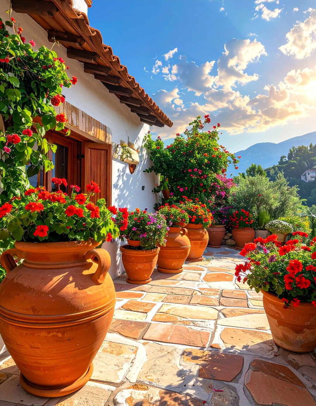 Terracotta Pots and Amphorae - 20 Greek Style Home Ideas for a Mediterranean Vibe
