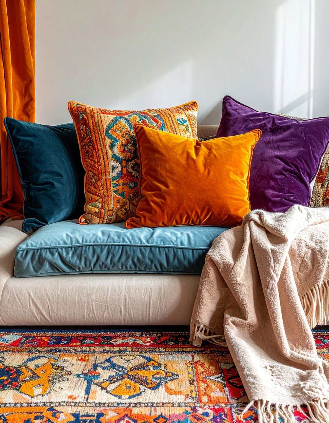 Textile Rich Comfort Corner - 15 Cozy Snug Room Ideas for Relaxing at Home