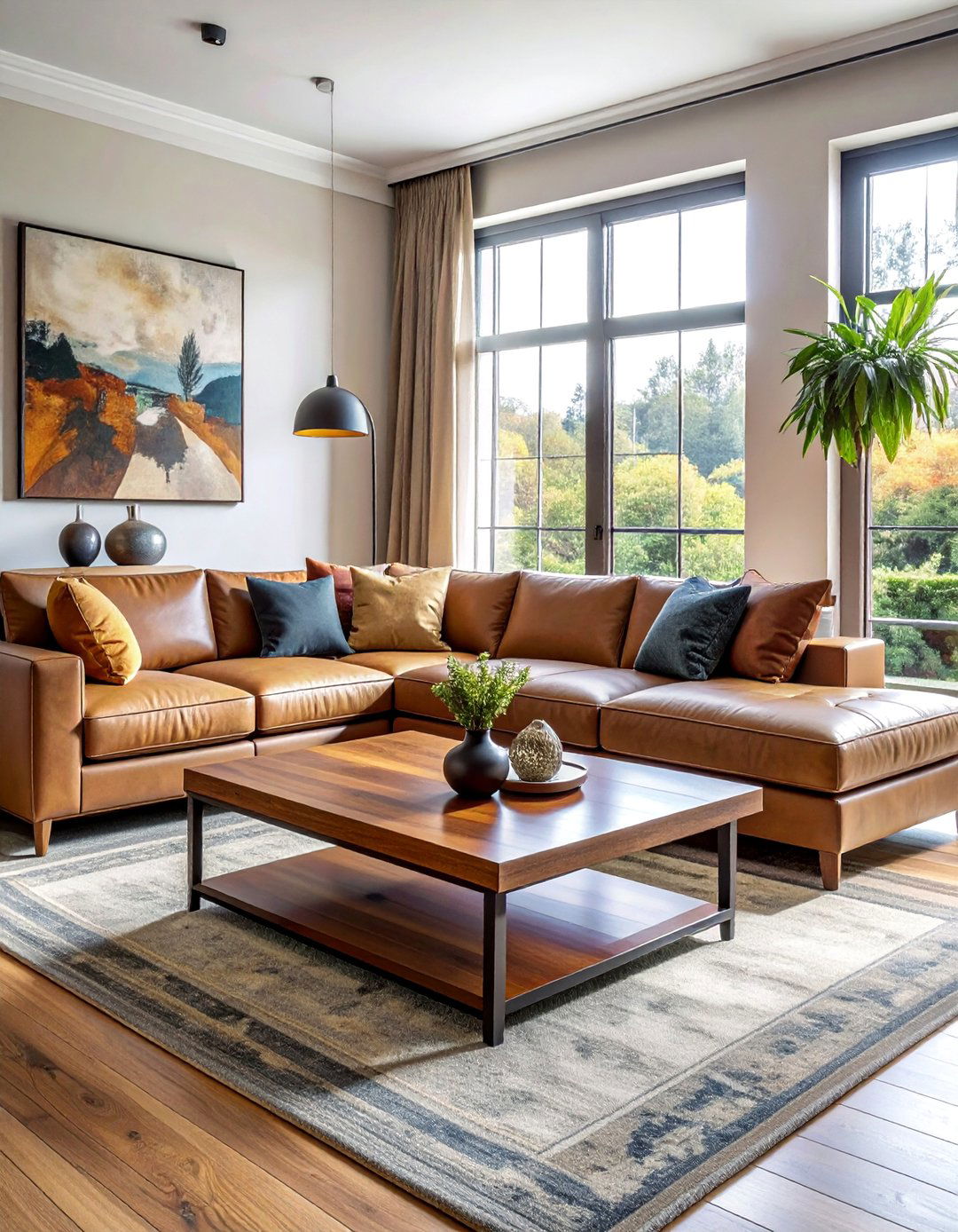 Texture Mixing Sectional Combinations - 30 Small Living Room Sectional Layout Ideas