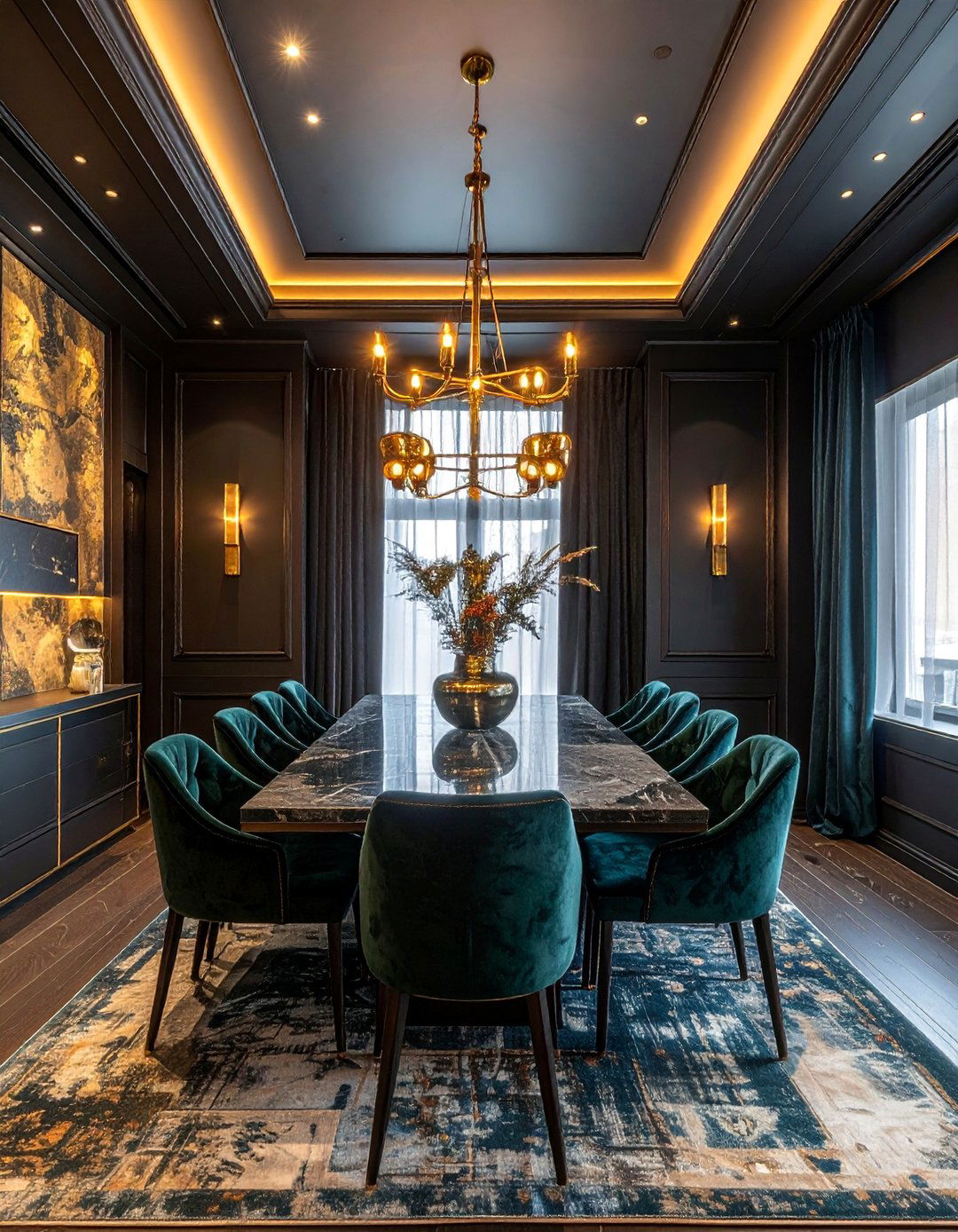 Textured Wall Treatments with Luxury Fabrics - 40 Luxurious Dining Room Ideas for Elegant Entertaining