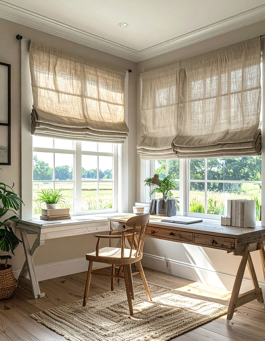 Tie Up Farmhouse Window Shades