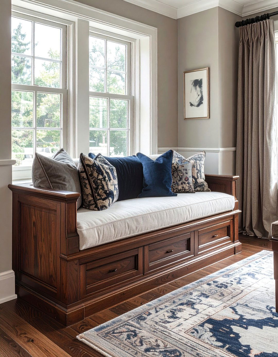 Traditional Built in Bench - 40 Window Seat Ideas for a Cozy and Functional Space
