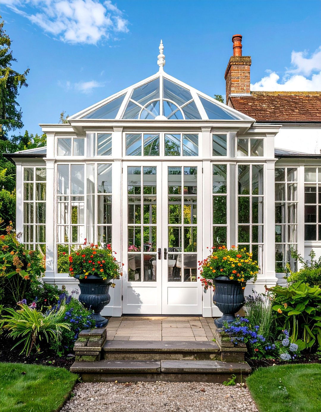 Traditional English Conservatory - 40 Glass Porch Design Ideas to Brighten Your Home