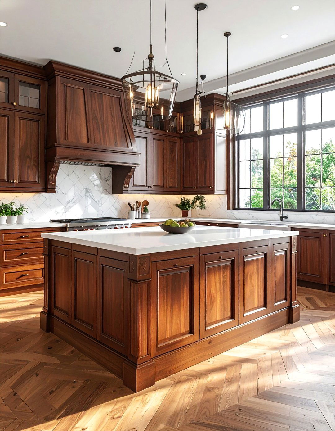 Traditional Raised Panel Elegance - 40 Kitchen Island Ideas for Spacious Kitchens